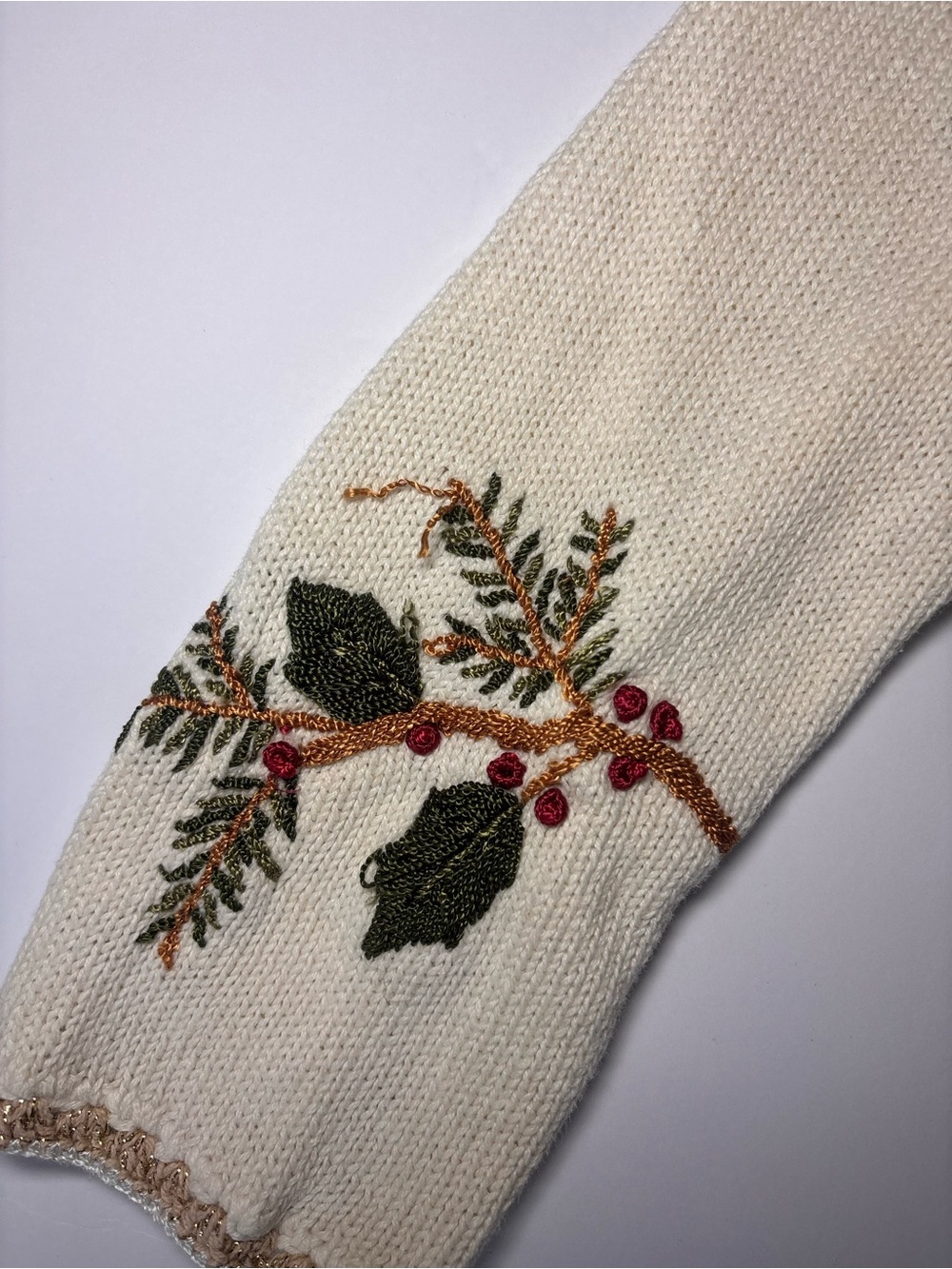 Heirloom Collectibles Christmas Cardigan M Embroidered Ornaments Y2K - Picture 7 of 10